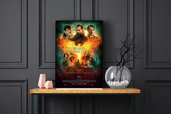 Fantastic Beasts The Secrets Of Dumbledore LED Backlit Poster Frame – Movie Display