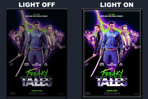 Freaky Tales LED Backlit Poster Frame Neon Squad Wall Art Display