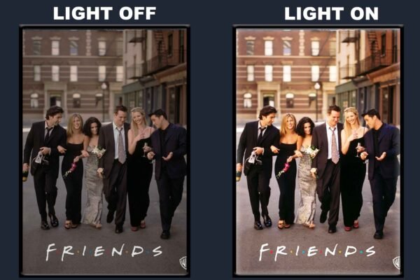 Friends LED Backlit Poster Frame – Classic Sitcom TV Show Wall Art