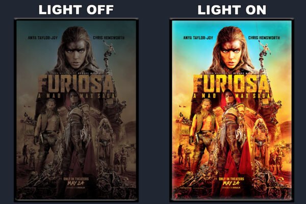 Furiosa A Mad Max Saga LED Backlit Poster Frame – Movie Display