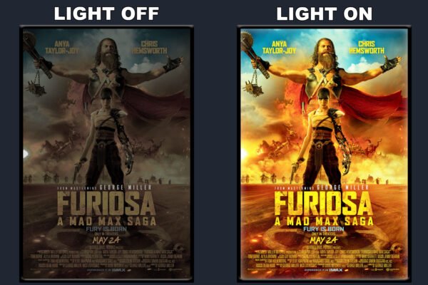 Furiosa A Mad Max Saga LED Backlit Poster Frame – Movie Display