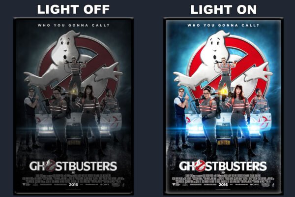 Ghostbusters 2016 LED Backlit Poster Frame – Movie Display