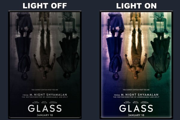 Glass LED Backlit Poster Frame – Movie Display