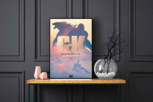 Godzilla X Kong The New Empire LED Backlit Poster Frame – Movie Display