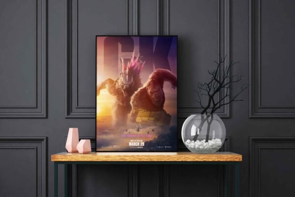 Godzilla X Kong The New Empire LED Backlit Poster Frame – Movie Display