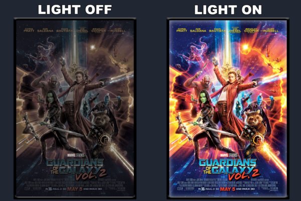 Guardians Of The Galaxy Vol 2 LED Backlit Poster Frame – Movie Display