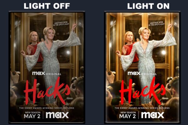 Hacks LED Backlit Poster Frame Jean Smart and Hannah Einbinder Wall Art Display