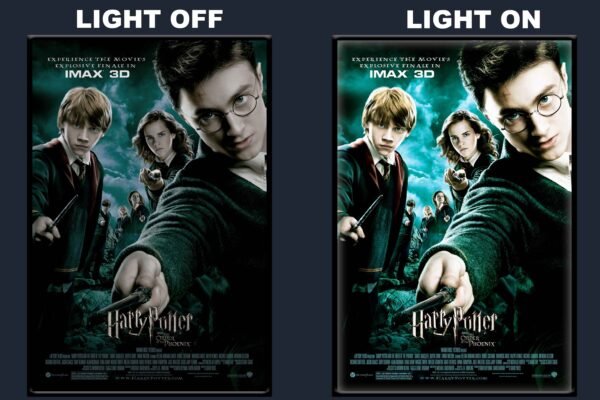 Harry Potter And The Order Of The Phoenix LED Backlit Poster Frame – Wizarding World Fantasy Movie Art