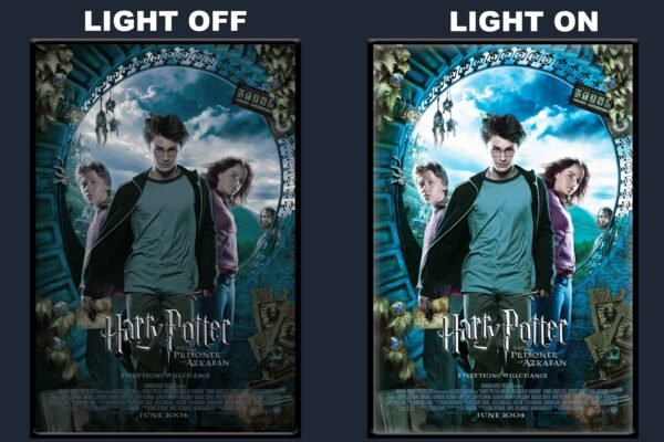 Harry Potter And The Prisoner Of Azkaban LED Backlit Poster Frame – Wizarding World Fantasy Movie Art