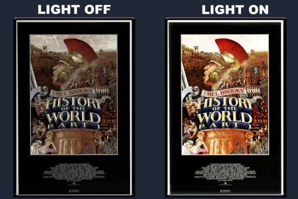 History Of The World Part I LED Backlit Poster Frame – Classic Satirical Comedy Movie Art