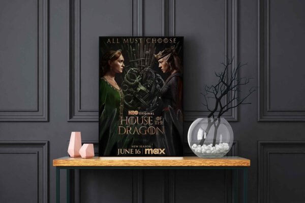 House Of The Dragon LED Backlit Poster Frame – Movie Display