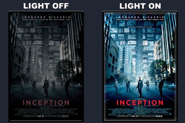 Inception LED Backlit Poster Frame – Movie Display