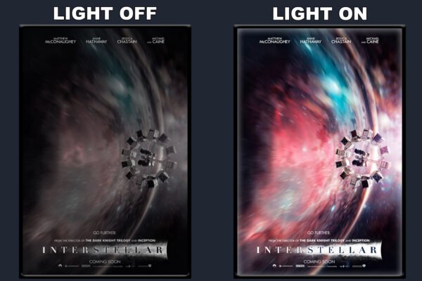 Interstellar LED Backlit Poster Frame – Movie Display