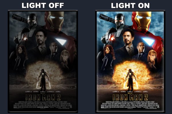 Iron Man 2 LED Backlit Poster Frame – Movie Display