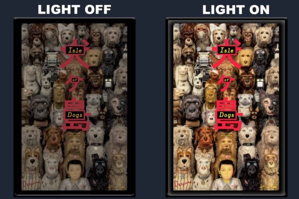 Isle Of Dogs LED Backlit Poster Frame – Animated Stop-Motion Adventure Movie Art