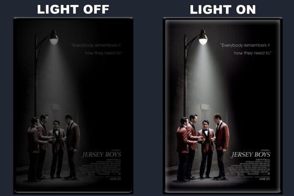 Jersey Boys LED Backlit Poster Frame – Movie Display