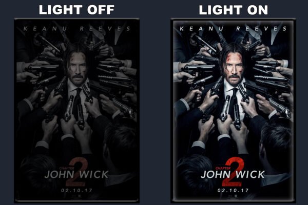 John Wick Chapter Two LED Backlit Poster Frame – Movie Display