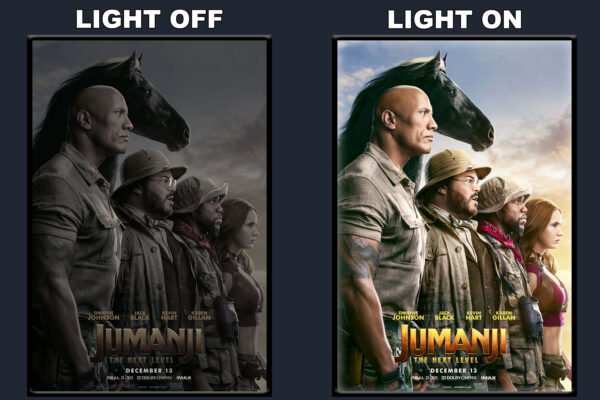 Jumanji The Next Level A LED Backlit Poster Frame – Movie Display