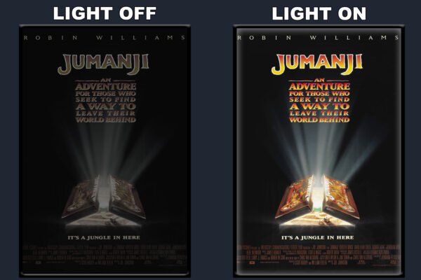 Jumanji LED Backlit Poster Frame – Movie Display