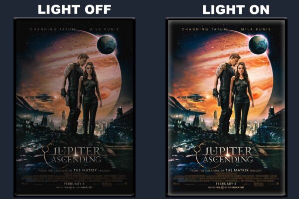 Jupiter Ascending LED Backlit Poster Frame – Sci-Fi Fantasy Action Movie Art