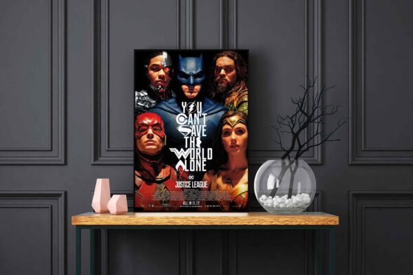 Justice League LED Backlit Poster Frame – Movie Display