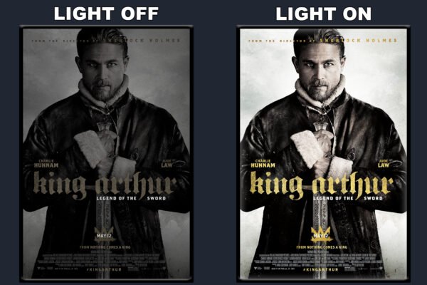 King Arthur Legend Of The Sword LED Backlit Poster Frame – Movie Display
