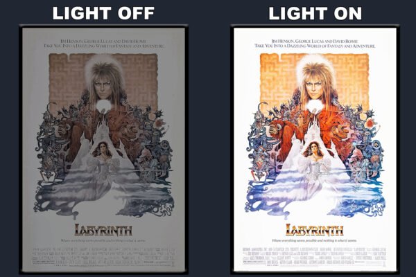 Labyrinth LED Backlit Poster Frame – Movie Display