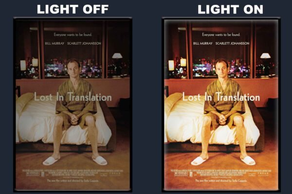Lost In Translation LED Backlit Poster Frame – Romantic Drama Movie Art