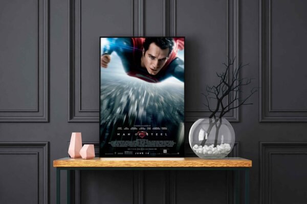 Man Of Steel LED Backlit Poster Frame – Movie Display