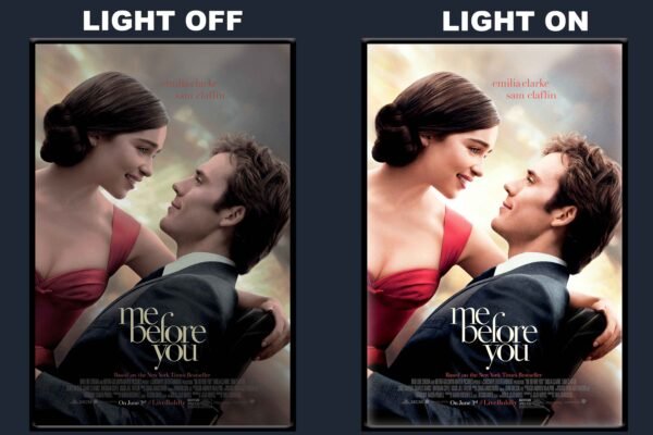 Me Before You LED Backlit Poster Frame – Romantic Drama Movie Poster Art