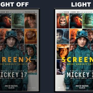 Mickey 17 LED Backlit Poster Frame – Face Mosaic Scene Wall Art Display