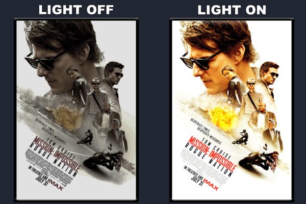 Mission Impossible Rogue Nation LED Backlit Poster Frame – Movie Display