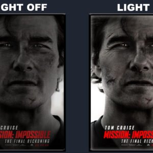 Mission Impossible The Final Reckoning LED Backlit Poster Frame – Close Up Face Wall Art Display