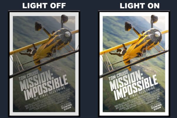 Mission Impossible: The Final Reckoning LED Backlit Poster Frame – Action Spy Thriller Movie Art