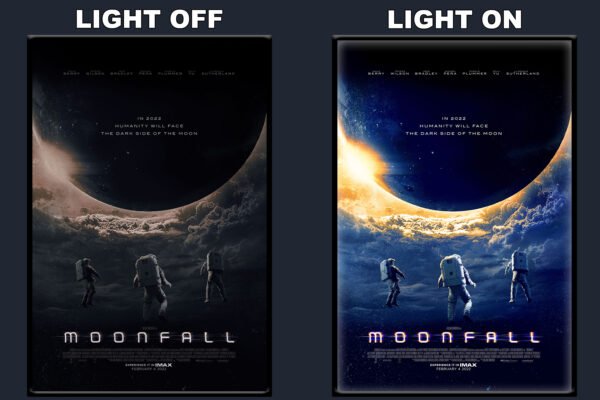 Moonfall LED Backlit Poster Frame – Movie Display