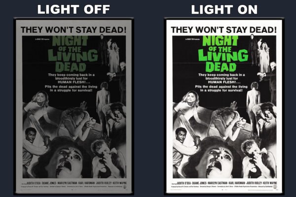 Night Of The Living Dead LED Backlit Poster Frame – Movie Display