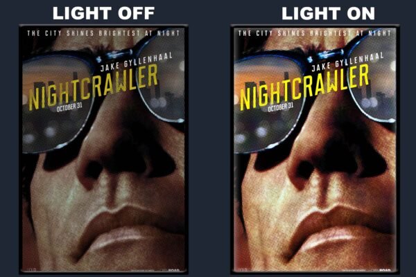 Nightcrawler LED Backlit Poster Frame – Psychological Thriller Crime Movie Art