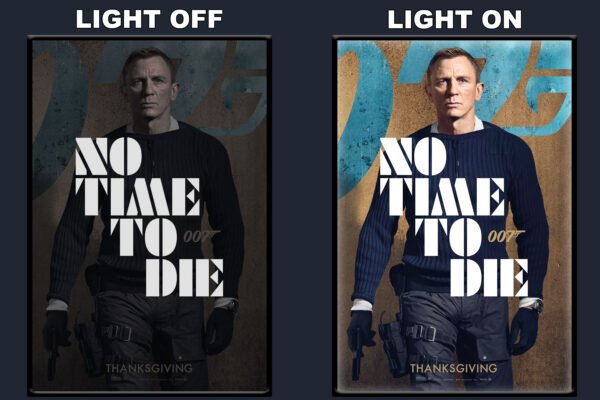 No Time To Die LED Backlit Poster Frame – Movie Display