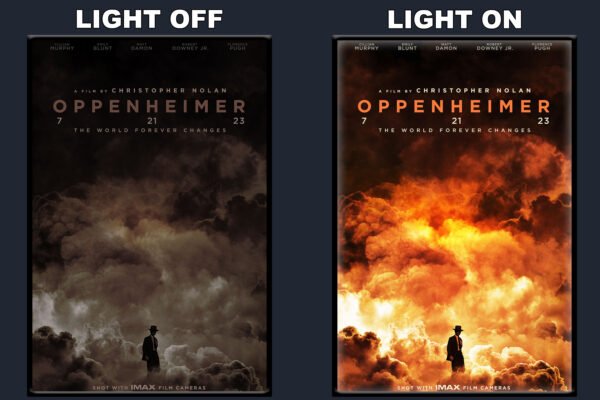 Oppenheimer LED Backlit Poster Frame – Movie Display