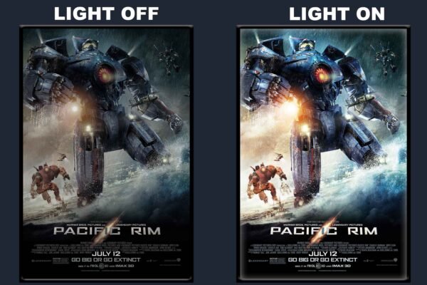 Pacific Rim LED Backlit Poster Frame – Sci-Fi Mecha Action Movie Art