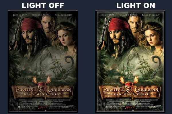 Pirates Of The Caribbean: Dead Man’s Chest LED Backlit Poster Frame – Adventure Fantasy Movie Art