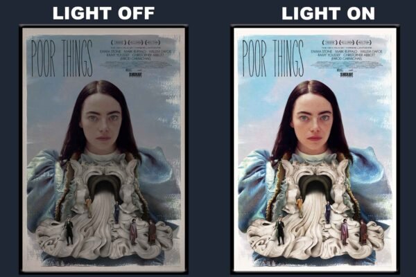 Poor Things LED Backlit Poster Frame – Surreal Fantasy Drama Movie Art