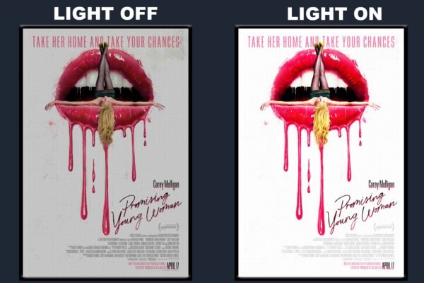 Promising Young Woman LED Backlit Poster Frame – Crime Thriller Drama Movie Art