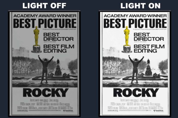 Rocky LED Backlit Poster Frame – Classic Sports Drama Movie Art