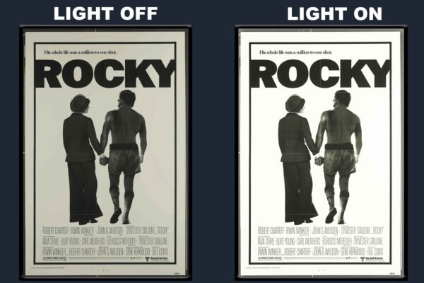Rocky LED Backlit Poster Frame – Classic Sports Drama Movie Art