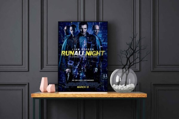 Run All Night LED Backlit Poster Frame – Movie Display