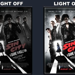 Sin City A Dame To Kill For A LED Backlit Poster Frame – Movie Display