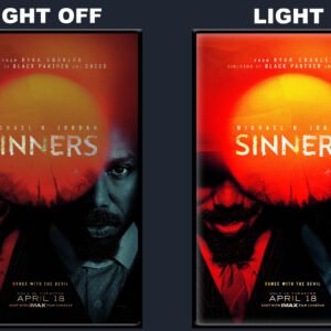 Sinners LED Backlit Poster Frame – Movie Display