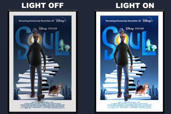 Soul LED Backlit Poster Frame – Pixar Animated Musical Movie Art