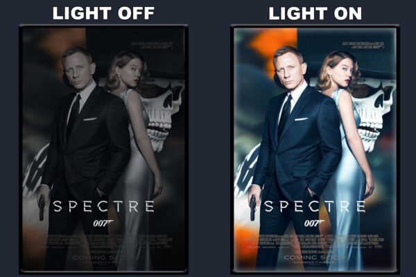 Spectre LED Backlit Poster Frame – Movie Display